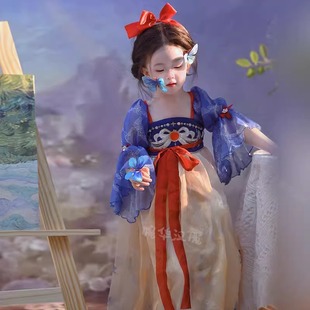 Girls Dress Summer Dress 2025 New Children's Princess Dress Little Girl New Chinese Style National Style Ru Skirt