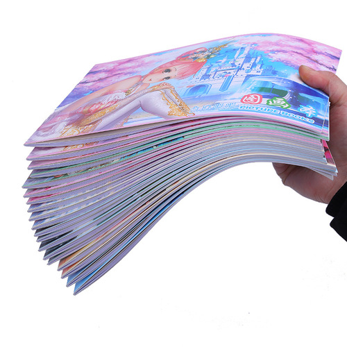 Children's drawing book blank drawing book primary school students graffiti art paper a4 large size drawing paper drawing book with stickers