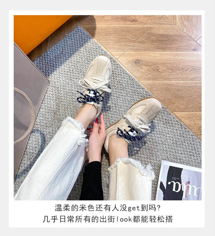 Giày thể thao nữ cỡ lớn lót lông giữ ấm, kiểu dáng thường ngày, dây buộc, cổ thấp — Màu kaki, Màu mơ, Màu vàng chi tiết 14