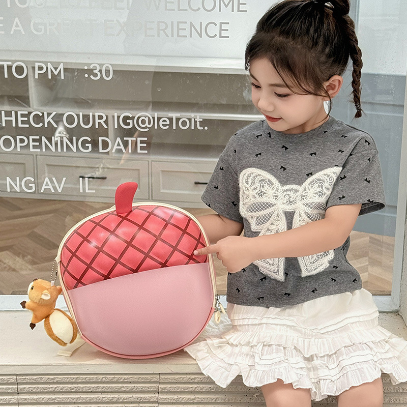 Jardín de infantes mochila de bebé caricatura lindo pin shape mochila de niños y niñas mochila de cáscara de huevo ligera