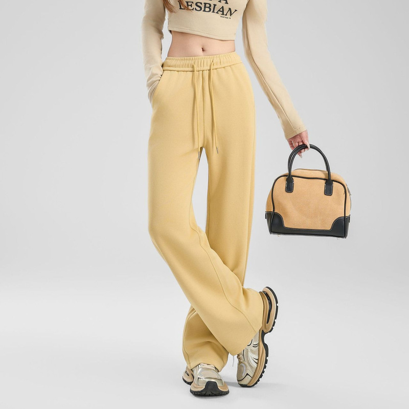 【Master Pants 2.0】Spring New Women's Loose-Fit Sports Straight-Leg Wide-Leg Air Cotton Casual Pants with Drape Effect