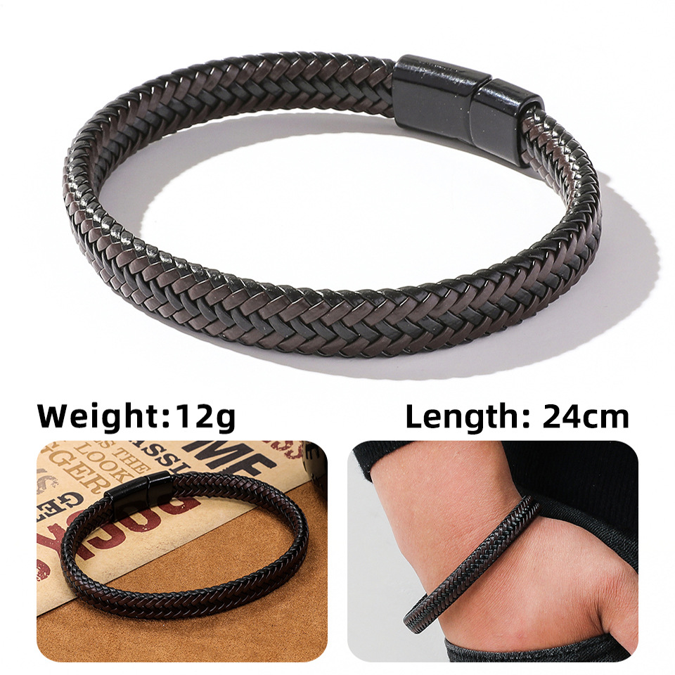 hand-woven bracelet magnetic clasp bracelet simple jewelry