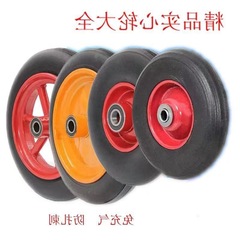 Rubber solid wheel heavy-duty thick tiger cart small trolley hand truck anti-puncture silent wheels