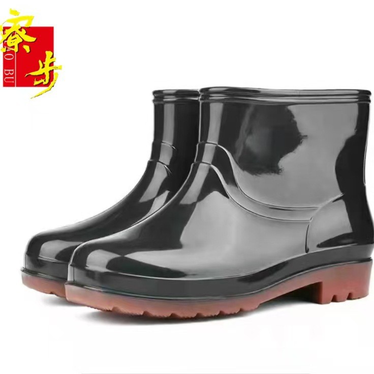 四季防水防滑秋鞋水鞋 皮包头平底秋鞋 批发直销