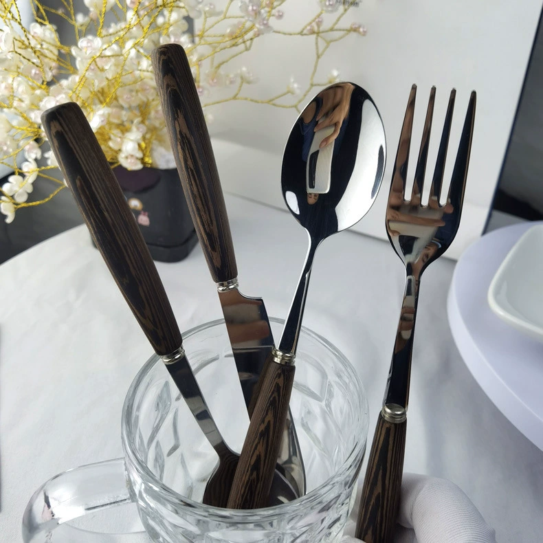 Brand retro set, high quality tableware stainless steel