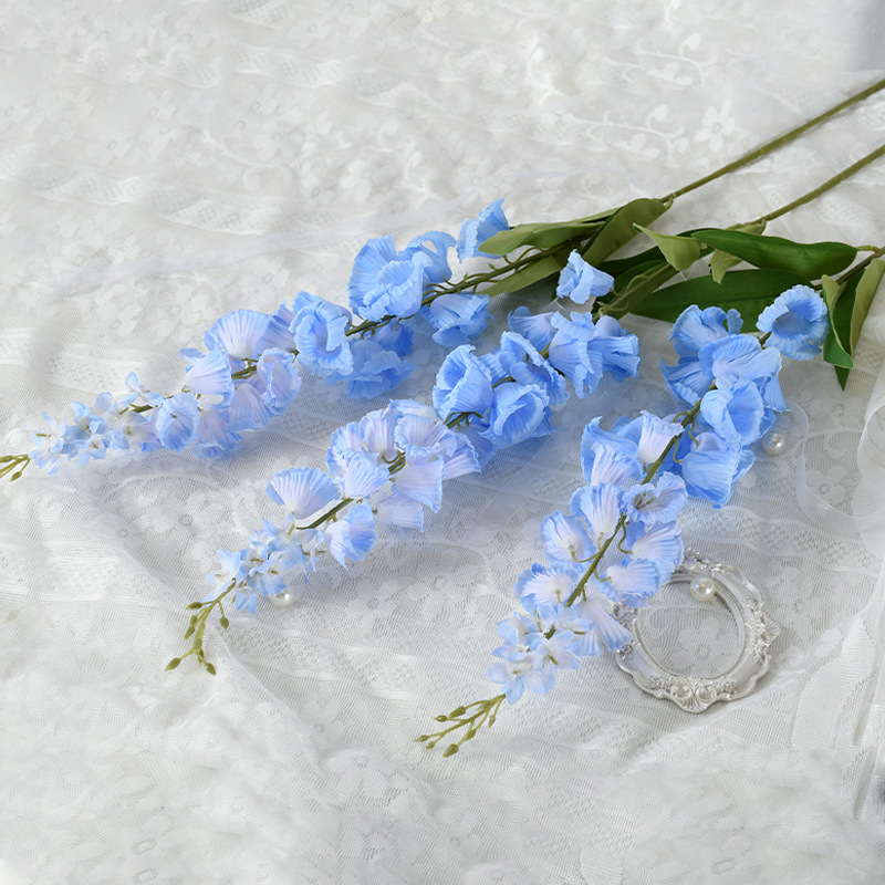 Simulación de orquídeas de ramas largas de flores de flores elegir flores altas decoración de bodas sala de bodas de moda moda flor falsa