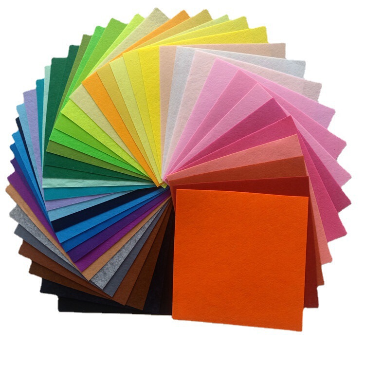 Color 1mm 40 color non-woven fabric kindergarten DIY handmade material cloth felt cloth children's handmade cut-free production