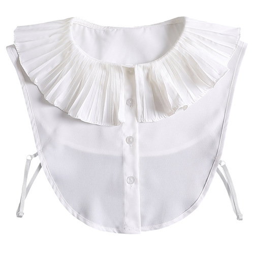 Lotus leaf ear edge decorative collar doll collar fake collar white lace small shawl sweater decorative collar collar