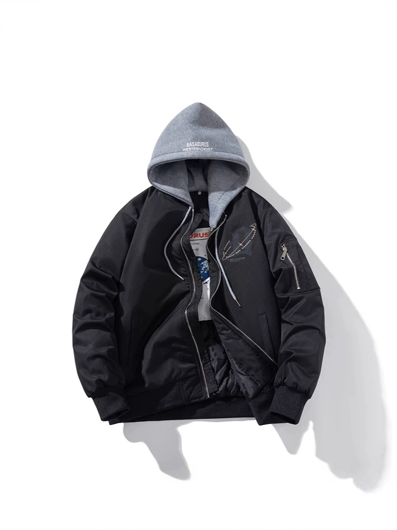 Baseball demi-season uniform, down jacket, oversize, for beloved
