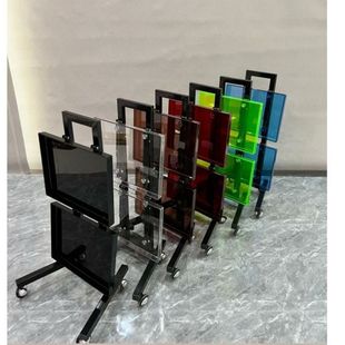 Stainless Steel Hairdressing Perm and Dyeing Cart Tool Cart Beauty Salon Cart Hair Cutting Trolley Folding Barber Shop