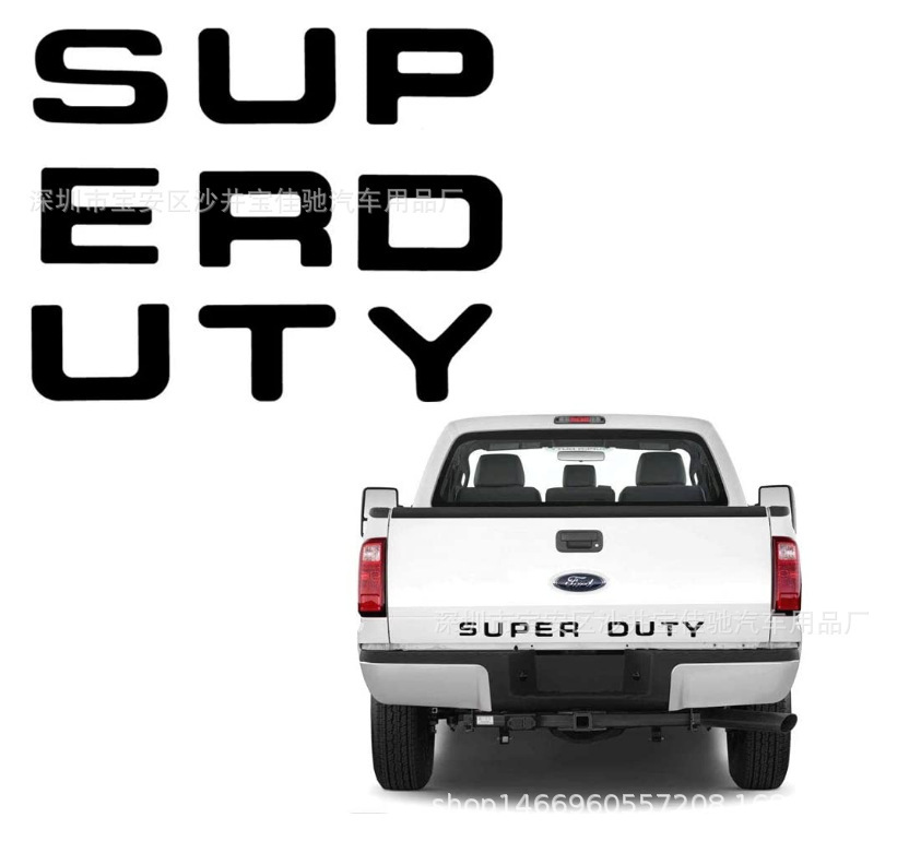 Suitable for 08-16 Ford Super duty tail box labeling ABS stereo car logo foreign trade items