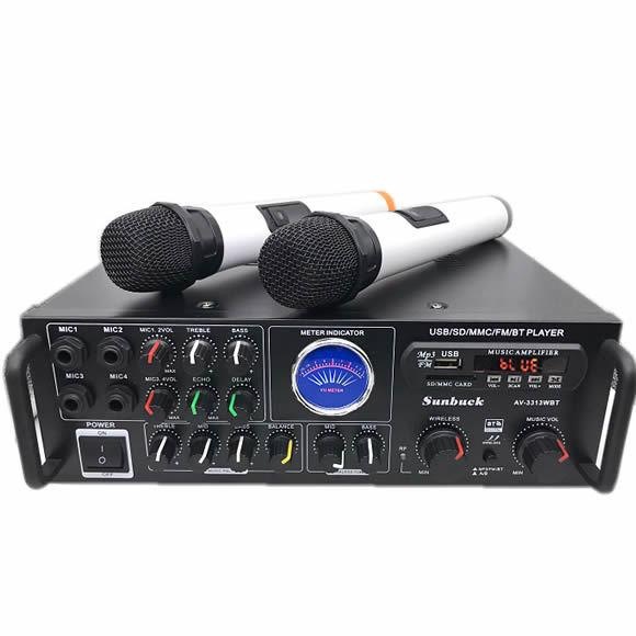 Amplificador de Potencia para Karaoke 220V/12V con Bluetooth Ecualizador EQ y Control Remoto image 5