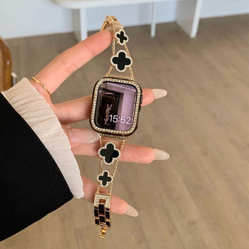 高級な小香風黒金シリーズのバンドはapple appleアップルの腕時計iwatch98世代765を適用します。|undefined
