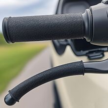 電動車電瓶車把手套自行車摩托車通用轉把套牛角硅膠雅迪手把改裝