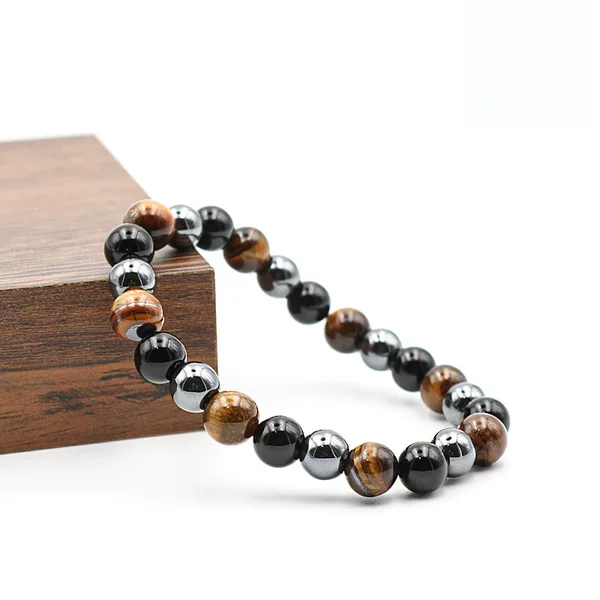 Cross-Border New Tiger Eye Stone magnet bracelet natural stone bracelet 8mm10mm jewelry bracelet jewelry wholesale