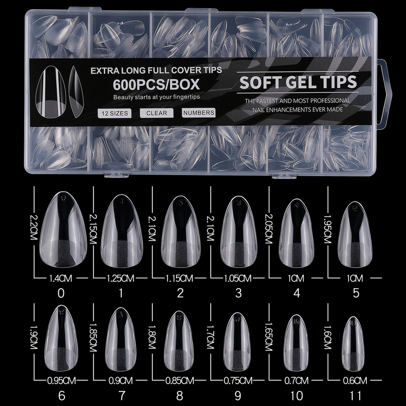 Cross-border Nail Scrub Almond Nail Scrub Semi-frosted Short French T-shaped Non-marking Nail Patch 240 600 Cross-border Nail Scrub Almond Nail Scrub Semi-frosted Short French T-shaped Non-marking Nail Patch 240 600