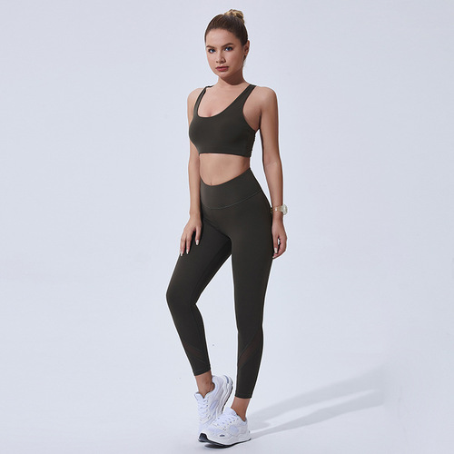Cross-training beauty back support shock absorption running sports bra for women high-intensity yoga fitness underwear Guangzhou sports clothing