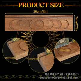 木制塔罗牌夹带月相女巫支架日常信念卡塔罗牌阅读配件支架