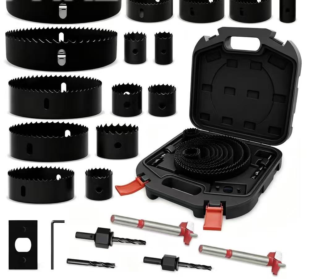 Juego completo de herramientas de carpintería, abridor de agujeros, broca multifunción, tablero de yeso, tablero de madera, herramienta de hardware de tablero fino image 10
