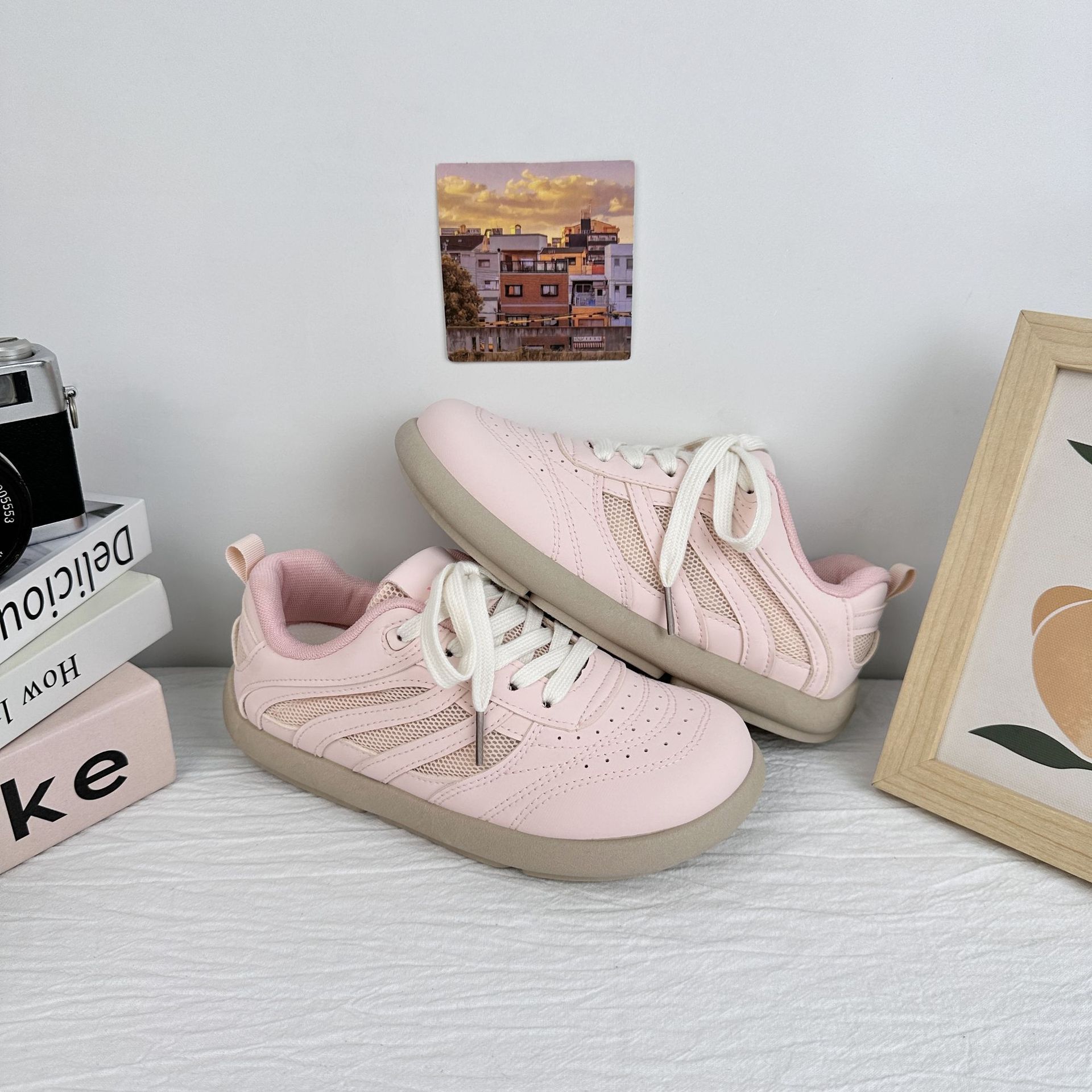 Yuanbo zapatos casuales para mujeres 2025 nuevos zapatos de verano zapatos de skate de nicho zapatos blancos pequeños zapatos deportivos