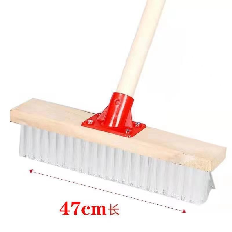 나무 색상(플라스틱 바닥 브러시) 폭 47cm + 나무 손잡이