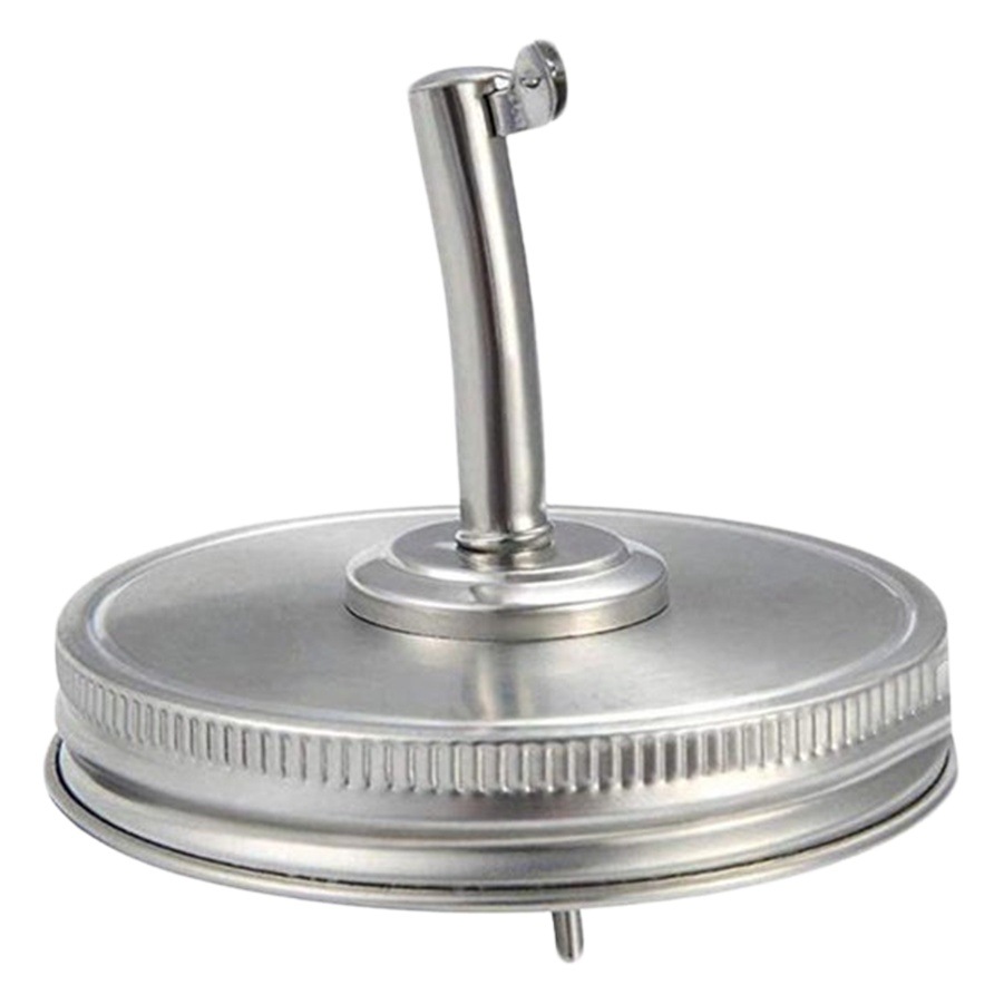 Amazon Mason cubierta larga boca de acero inoxidable boquilla de aceite de oliva salsa de aceite vinagre condimento tarro dispensador de vino vertedor