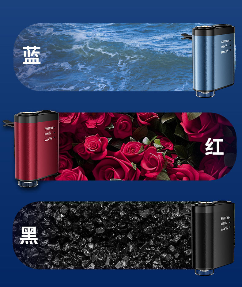 New Smart Car-Mounted Aromatherapy Machine, Aluminum Alloy Automatic Fragrance Diffuser, Deodorizing and Freshening Scent Machine