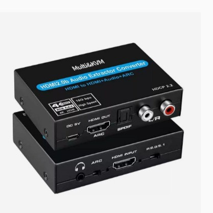 New Product Hdmi2.0 Audio Separation Arc4K120Hz 5.1 Optical Fiber Audio Separation HDMI Audio Separator