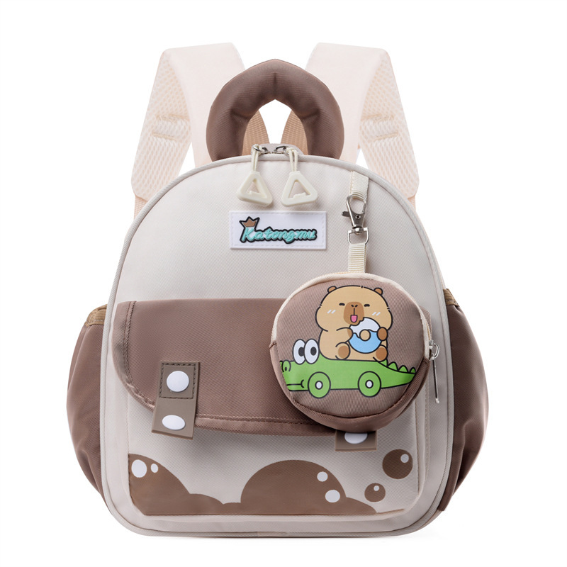 Bolsas infantiles de jardín de infantes lindas bolsas escolares para bebés viajar bolsas de bocadillos empalmadas contra la marea de color con mochila infantil nueva