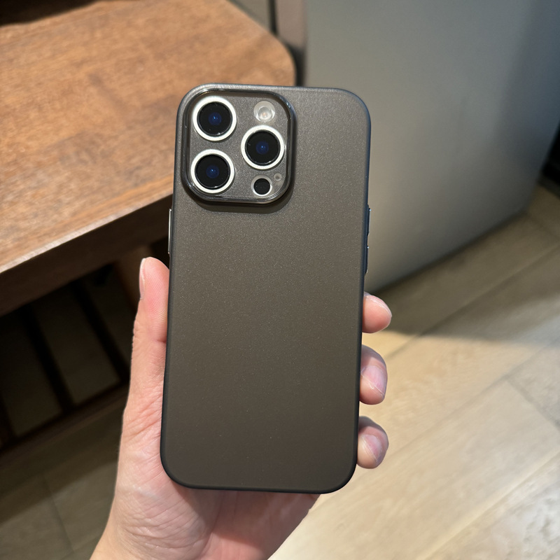 Apple 16promax 携帯電話ケース、薄型 iPhone15 保護カバー、つや消しソフトケースに適したオールインクルーシブの写真ボタン|undefined
