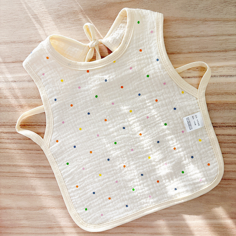 Babecera de algodón para bebés y bebés, toalla de saliva impermeable, toalla de almohadilla de leche anti-vomitación, bolsillo de comida, otoño y invierno