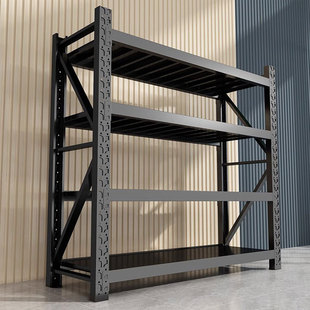 [High 1.8m] Thickened Cold-Rolled Steel Shelves, Lightweight Heavy-Duty Industrial Shelves, Household Multi-Layer Storage Racks