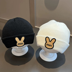Ins韓国乳幼児帽子春秋モデル冬かわいい超萌え赤ちゃんニット毛糸耳保護カバー頭保温