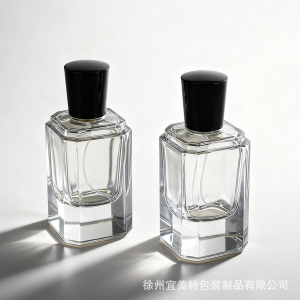 Transparent square perfume