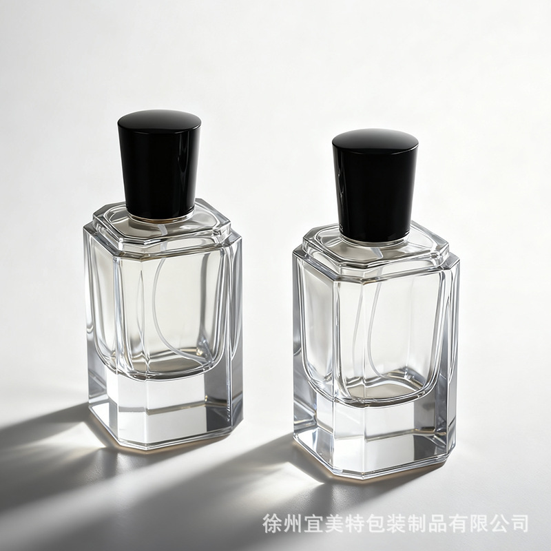 Transparent square perfume
