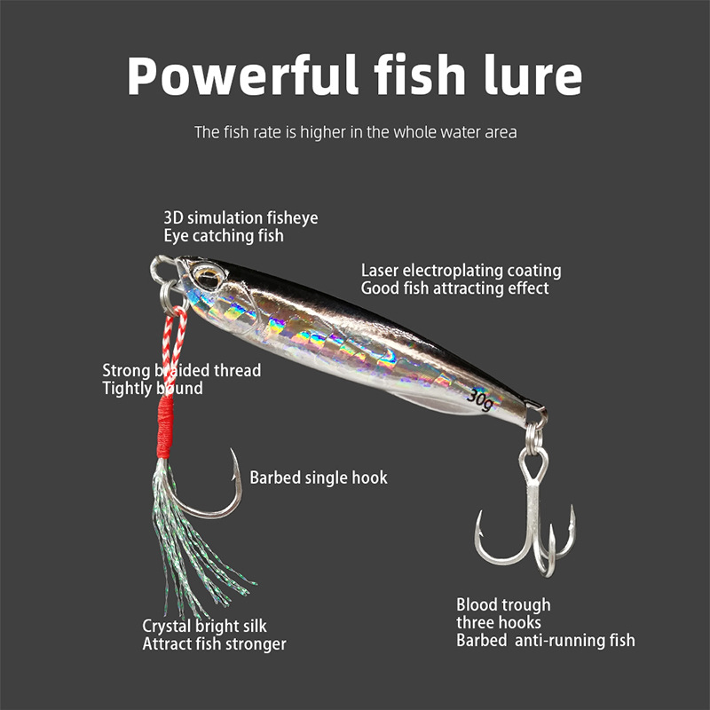 Metal Jigging Spoon Fishing Lures Bass Walleye Perch Fresh Water Fishing Lure