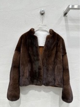 冬季海宁皮草咖色棕色奢华优雅丹麦进口天鹅绒水貂气质女神奢华