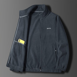 Бархатная демисезонная осенняя куртка, толстовка, осенний флисовый кардиган для отдыха, большой размер