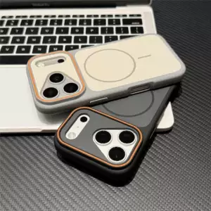 เคสโทรศัพท์มือถือ iPhone18PROMAX แบบแม่เหล็ก สีคอนทราสต์ ผิวสัมผัสคล้ายผิวมนุษย์ หุ้มทุกด้าน สำหรับ iPhone17 และ iPhone16 ให้ความรู้สึกหรูหรา สำหรับ iPhone15
