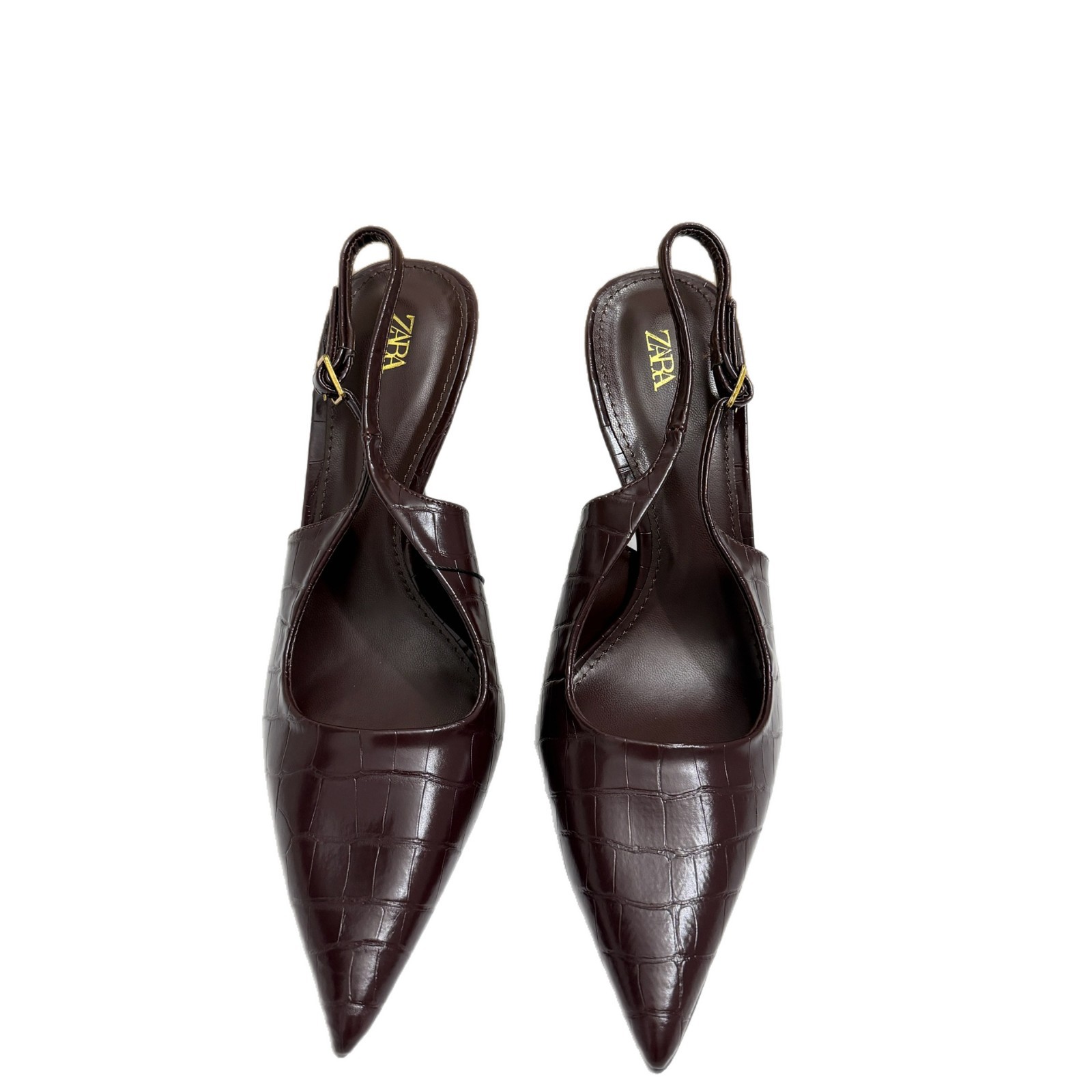 2026 New Product: Pointed, Fine Heels, Shallow Mouth High Heels, Stone Pattern, Strap Back, Fashion Style, Baotou Sandals for Women