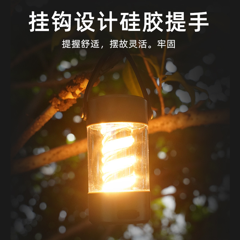 Transfronterizo altavoz bluetooth lámpara de camping ahorro de energía gancho de bombilla recargable ambiente interior lámpara de camping