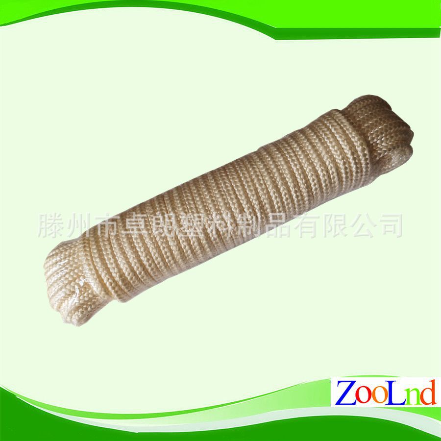 高强尼龙复丝绳  白色16股 24股 32股 尼龙编织绳