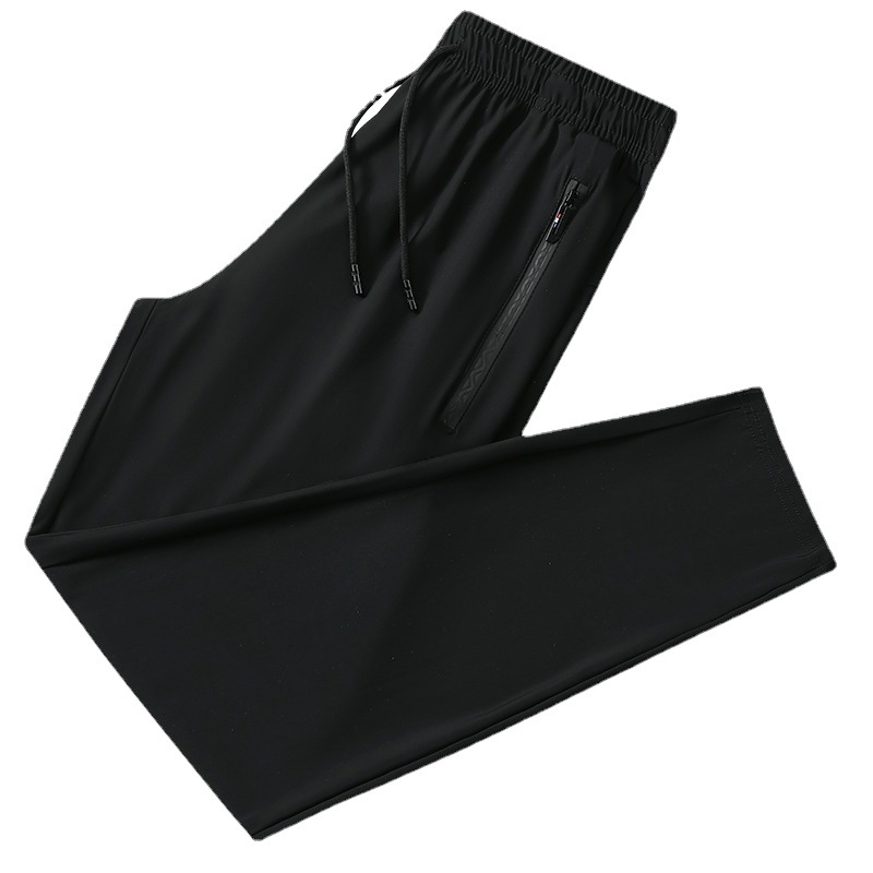 Summer silk thin quick dry breathable casual trousers