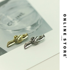 Fashionable and exquisite metal button with long strip, knitted cardigan, sweater, women's clothing accessories 