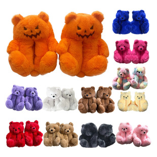 �羳���Nteddy bear slippers�����҃ȿɐ�ë�q��̩ͨ������Ь