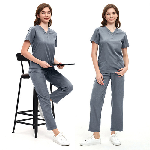 Surgical clothes, short-sleeved hand clothes, women's suit, nurse clothes, operating room work uniforms, isolation clothes