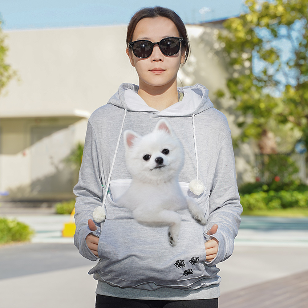 Ventas transfronterizas europeas y americanas de bolsillo para mascotas casuales chaqueta con sombrero perro invierno abrigo de ciervo gato