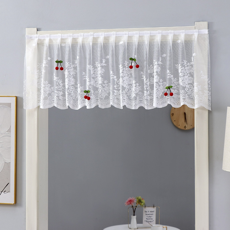 Home Lace Half Curtain Shelter Curtain Kitchen Cabinet Curtain Punch-free Partition Decorative Curtain Head Half Curtain Velcro Gauze Curtain Wholesale Home Lace Half Curtain Shelter Curtain Kitchen Cabinet Curtain Punch-free Partition Decorative Curtain Head Half Curtain Velcro Gauze Curtain Wholesale