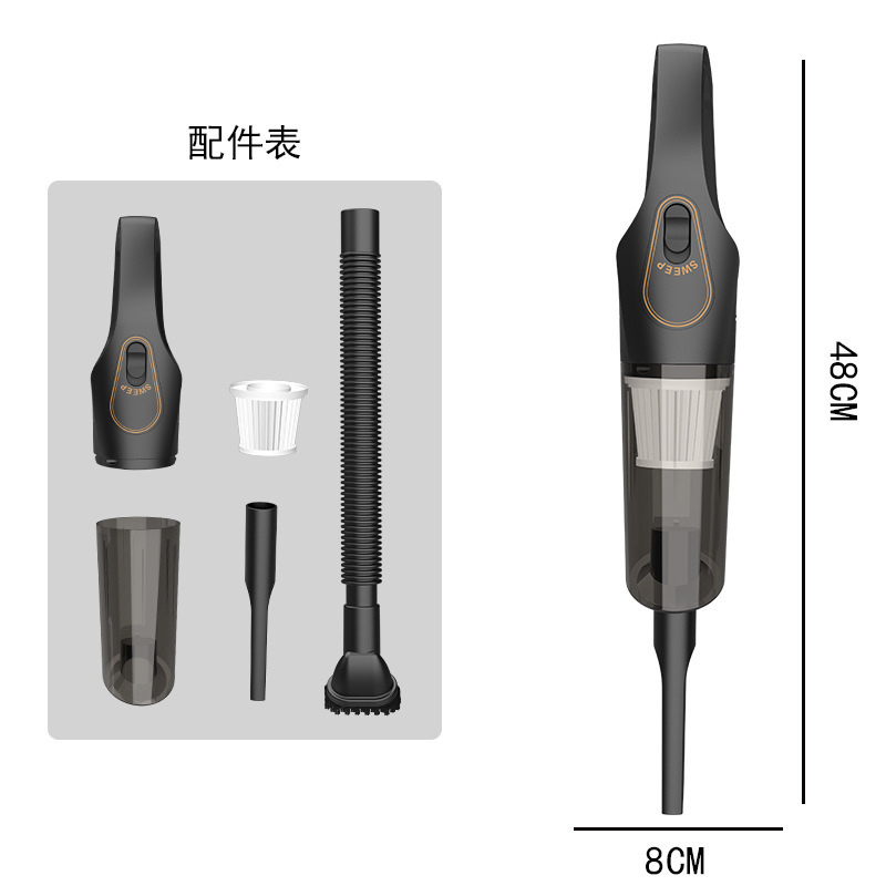 国境を越えたハンドヘルド掃除機家庭用大吸引ワイヤレススマート小型ミニハイパワー家庭用電気バッチ|undefined