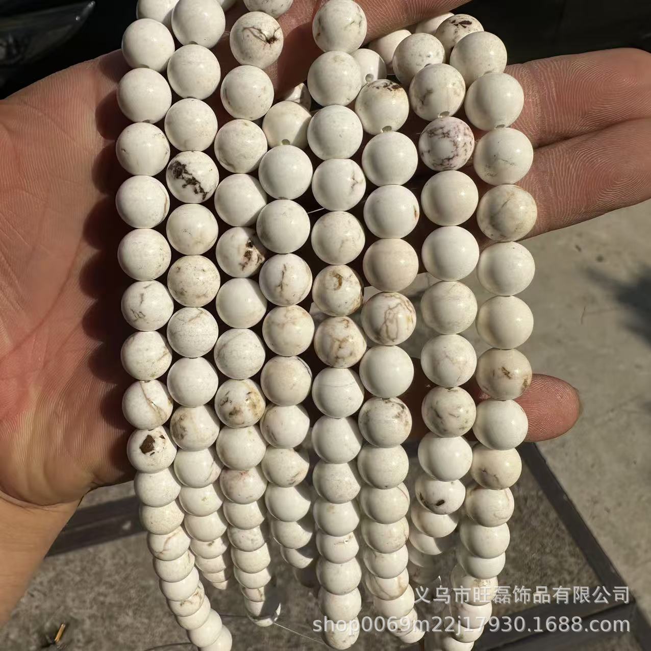 Wang Lei blue turquoise loose beads high porcelain blue turquoise beads diy star moon bodhi jewelry accessories wholesale